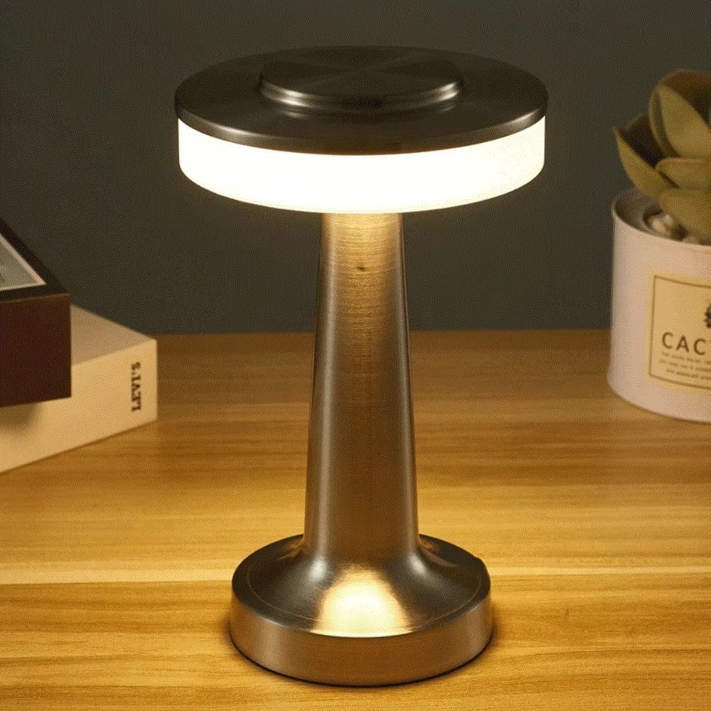 Gold LED Cordless Table Lamp