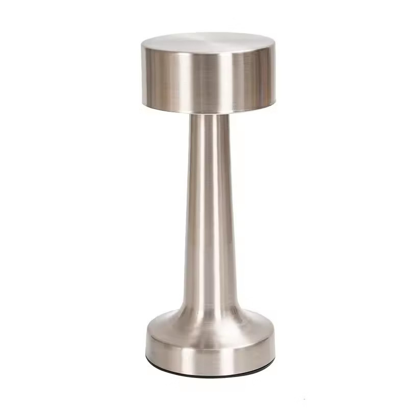 Silver Led Cordless Table Lamp