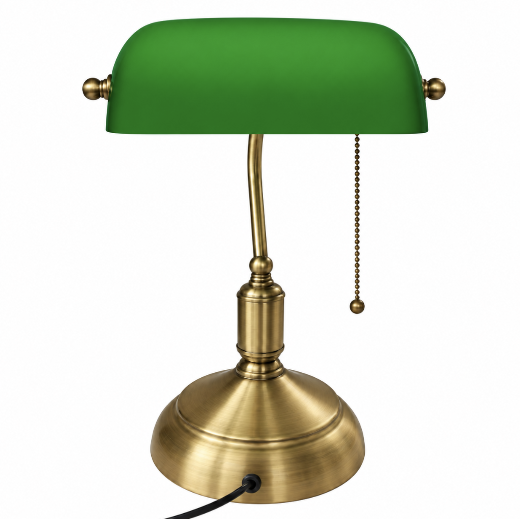 Vintage Banker's Desk Lamp