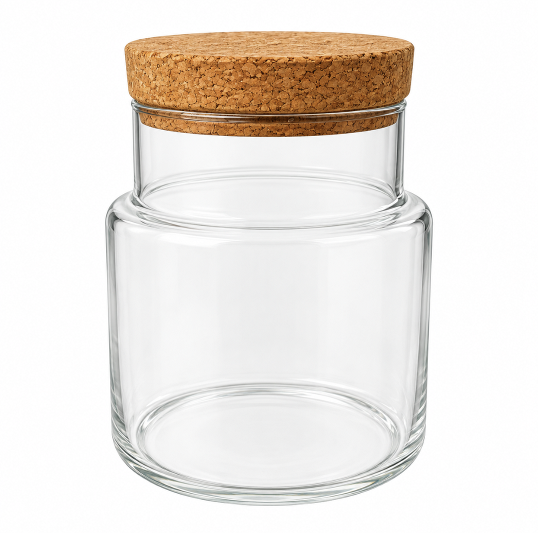 Clear Glass Storage Jar