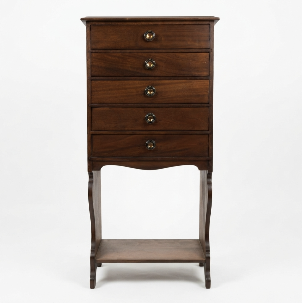 Vintage 20th-century Edwardian-style mahogany Music Sheet Cabinet