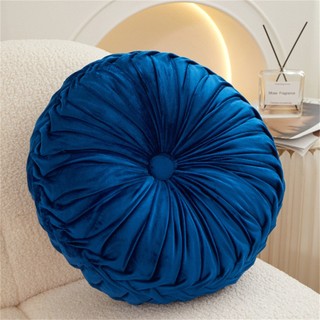 Nordic Velget Pumpkin Round Cushion or Throw Pillow