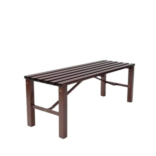 Brown Metal Bench