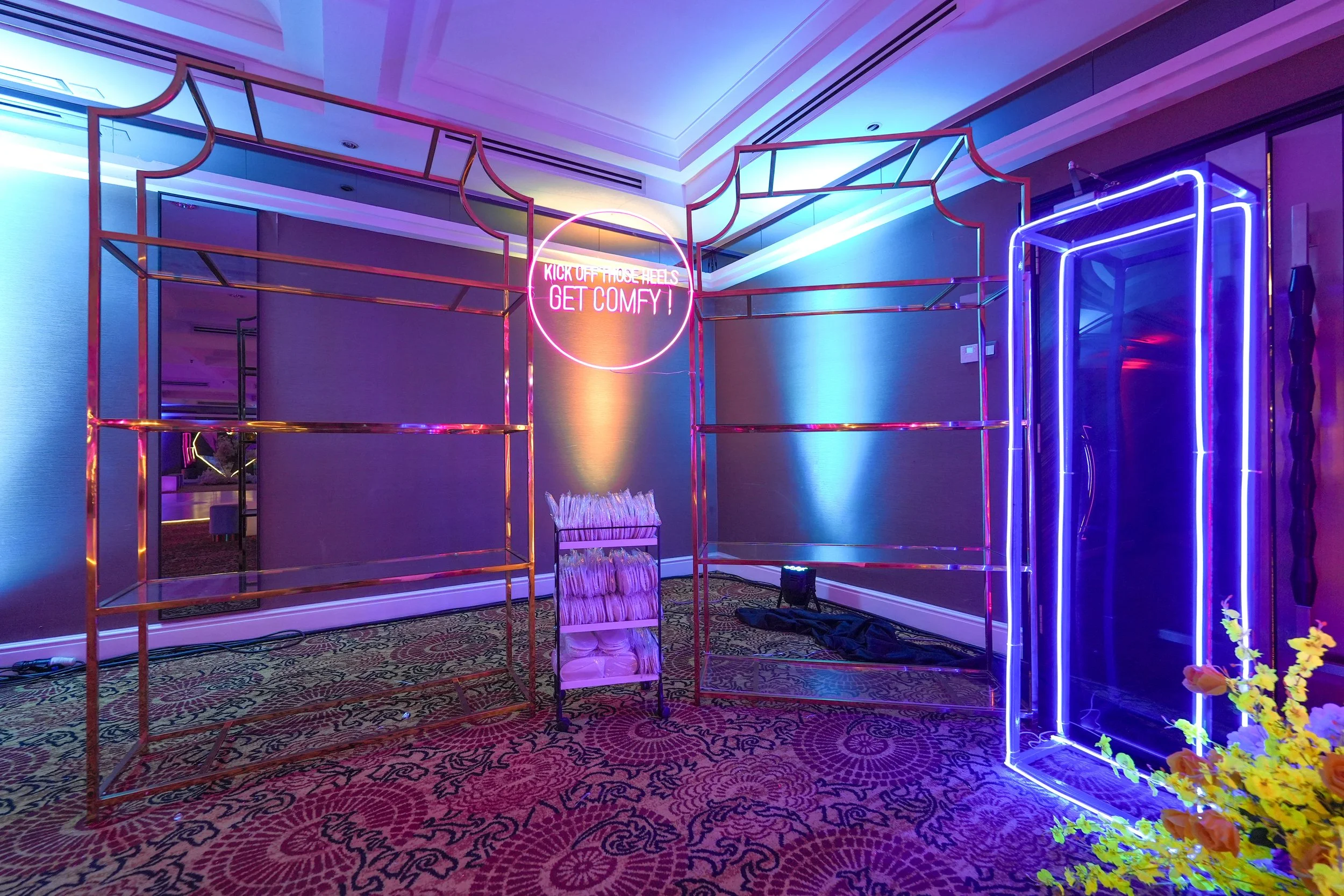 4-Tier Gold Chrome Bar Backs