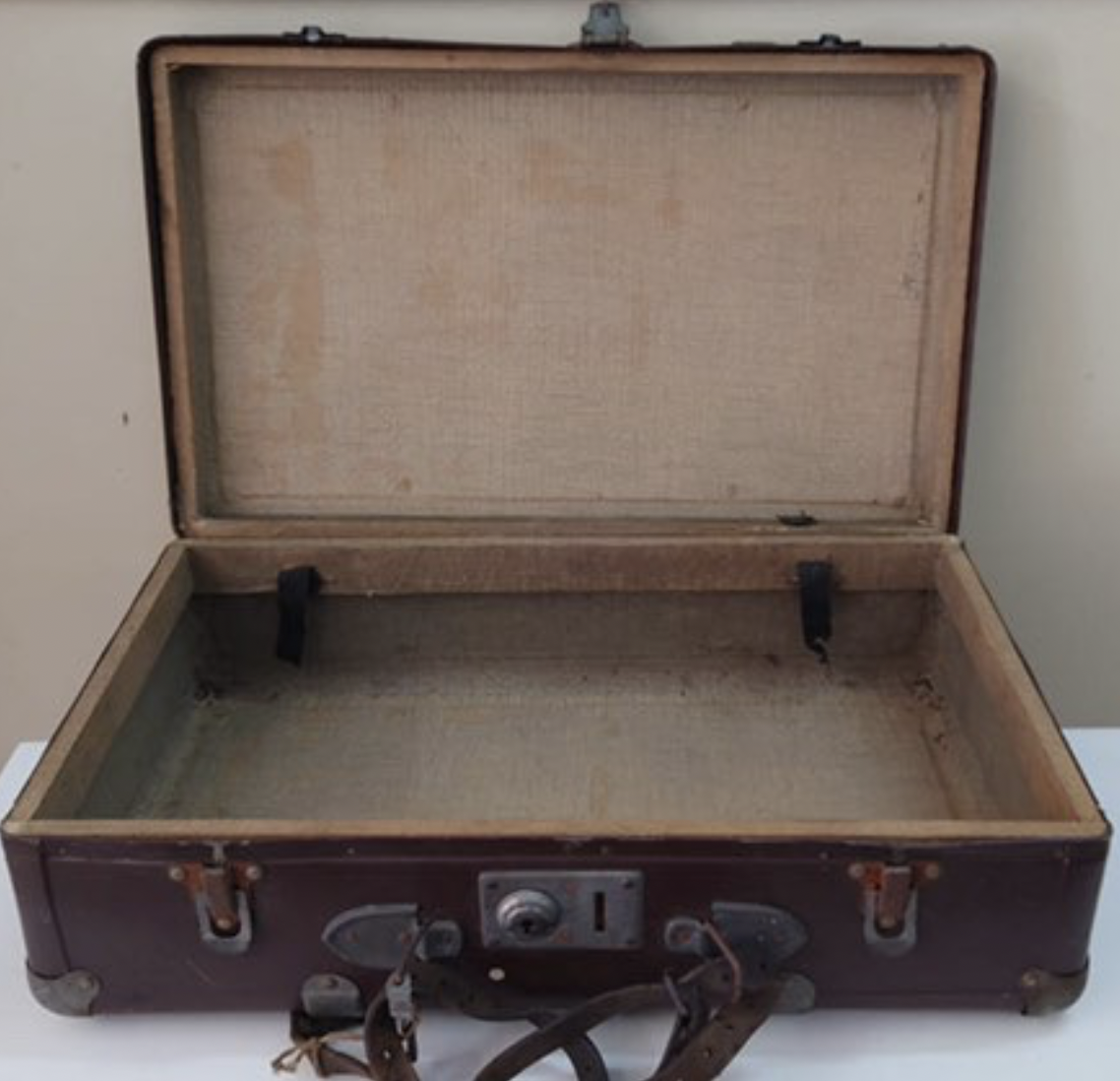 Vintage Brown Leather Luggage