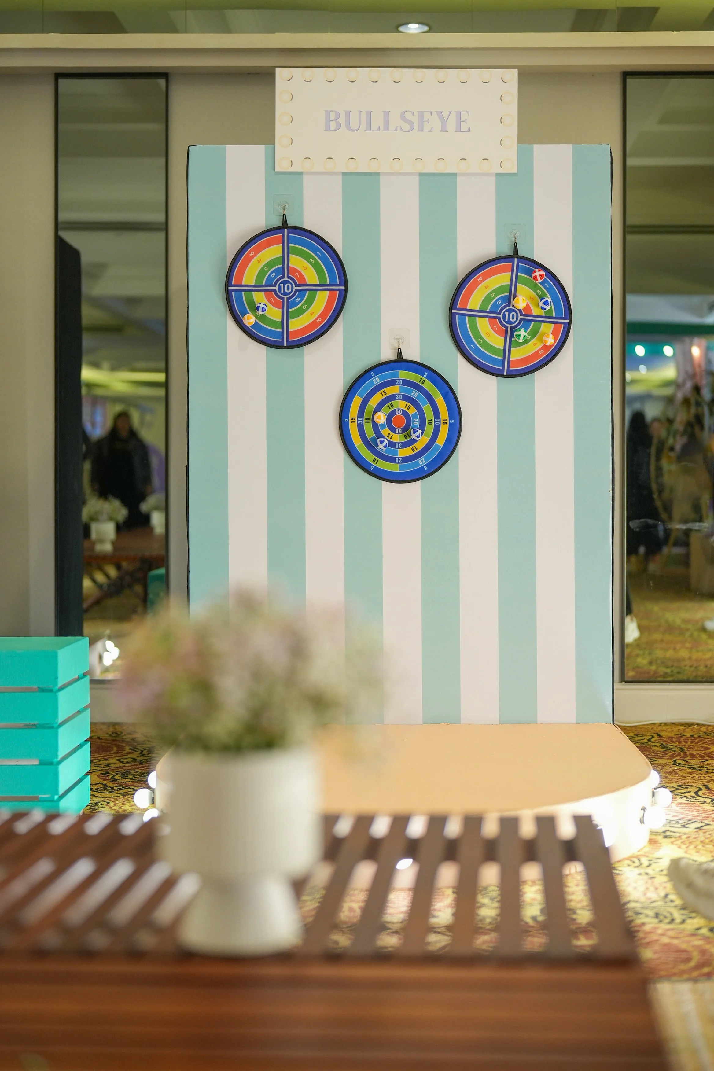 Bullseye Carnival Game Backdrop