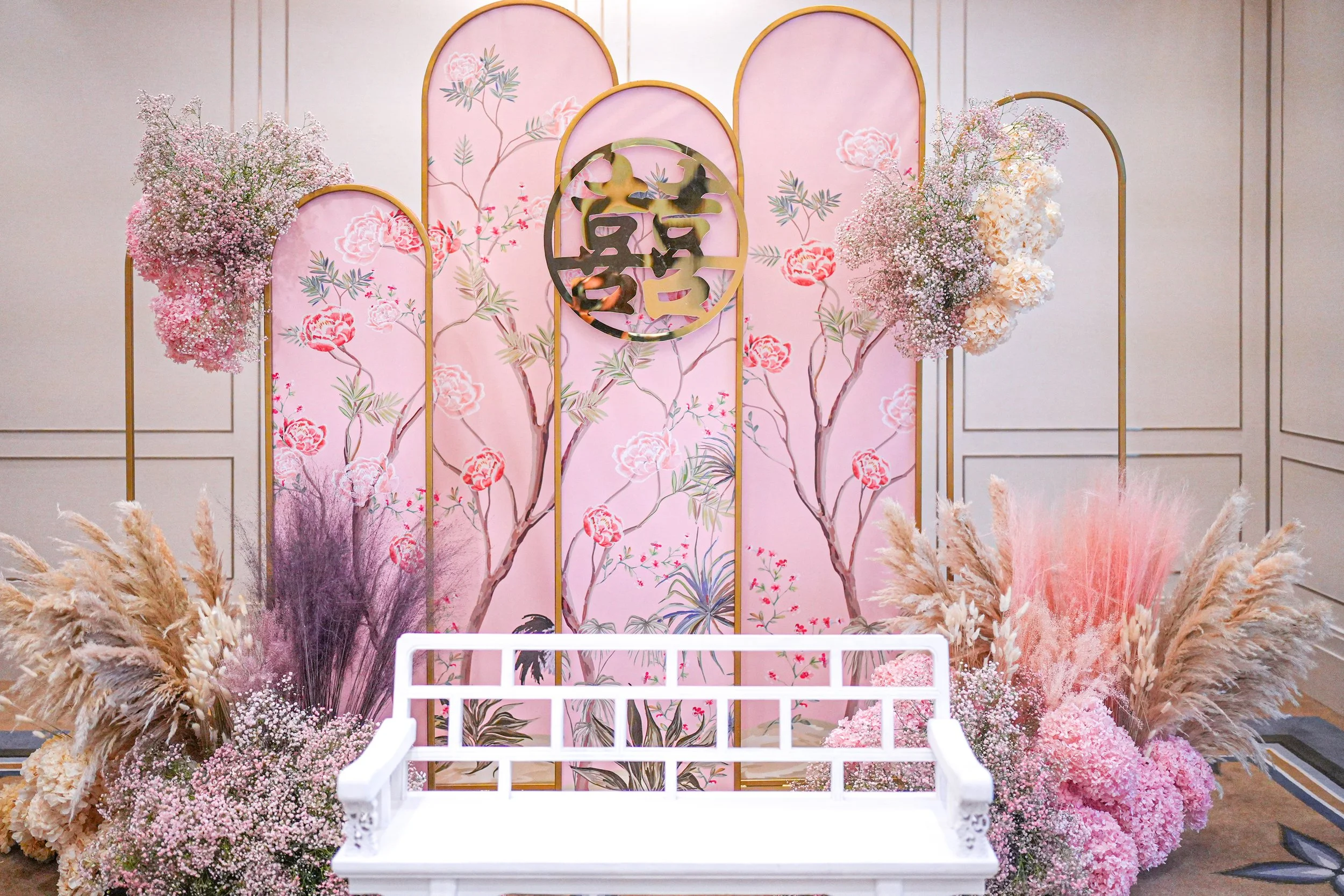 Tea Ceremony Curve Screen Backdrop