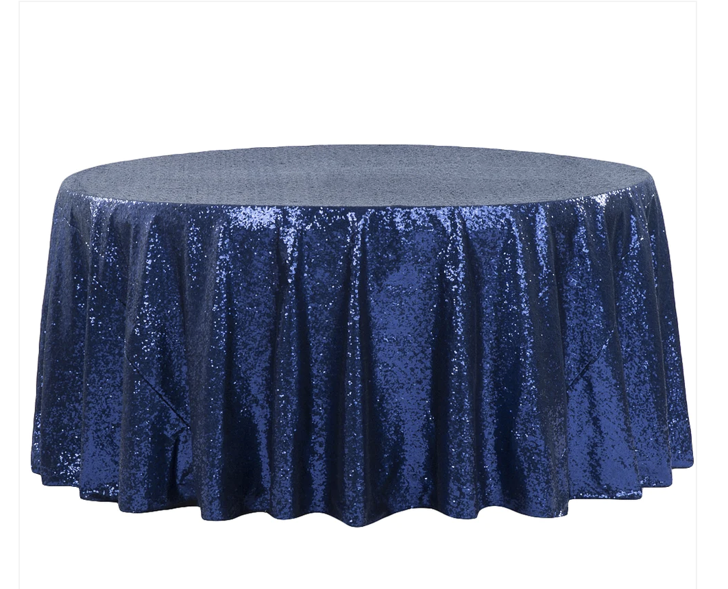 Sequin Tablecloth in Navy