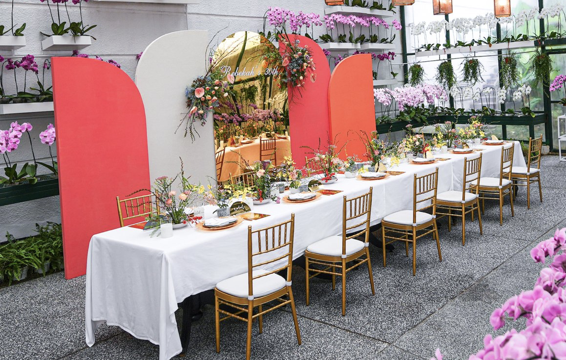 Gold Mirror Panel Backdrop