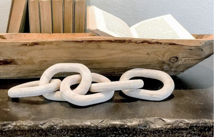 5 Pieces Linked Wooden Chain