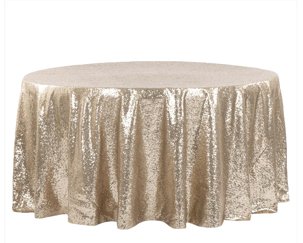 Sequin Tablecloth in Champagne