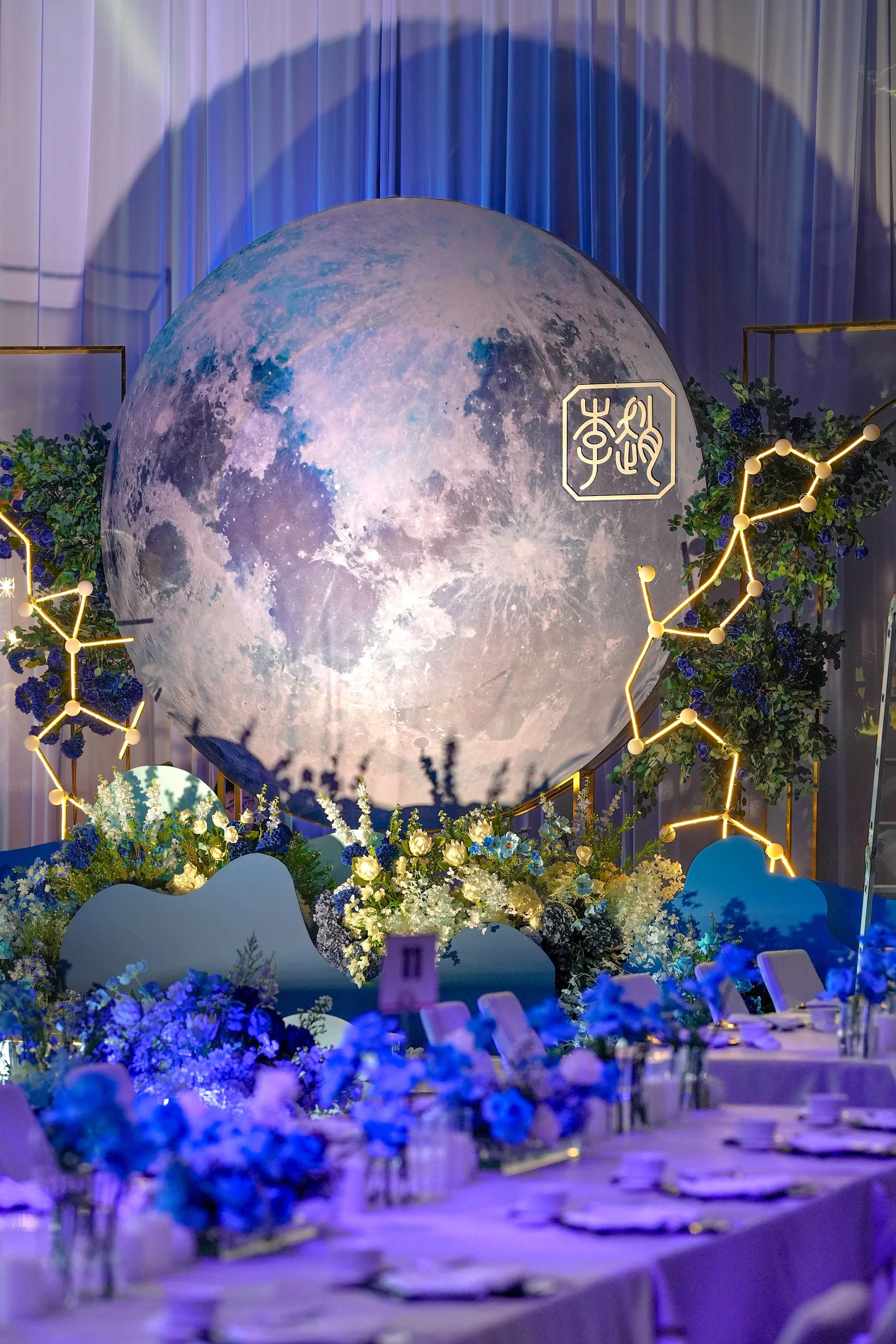 12ft Moon Backdrop