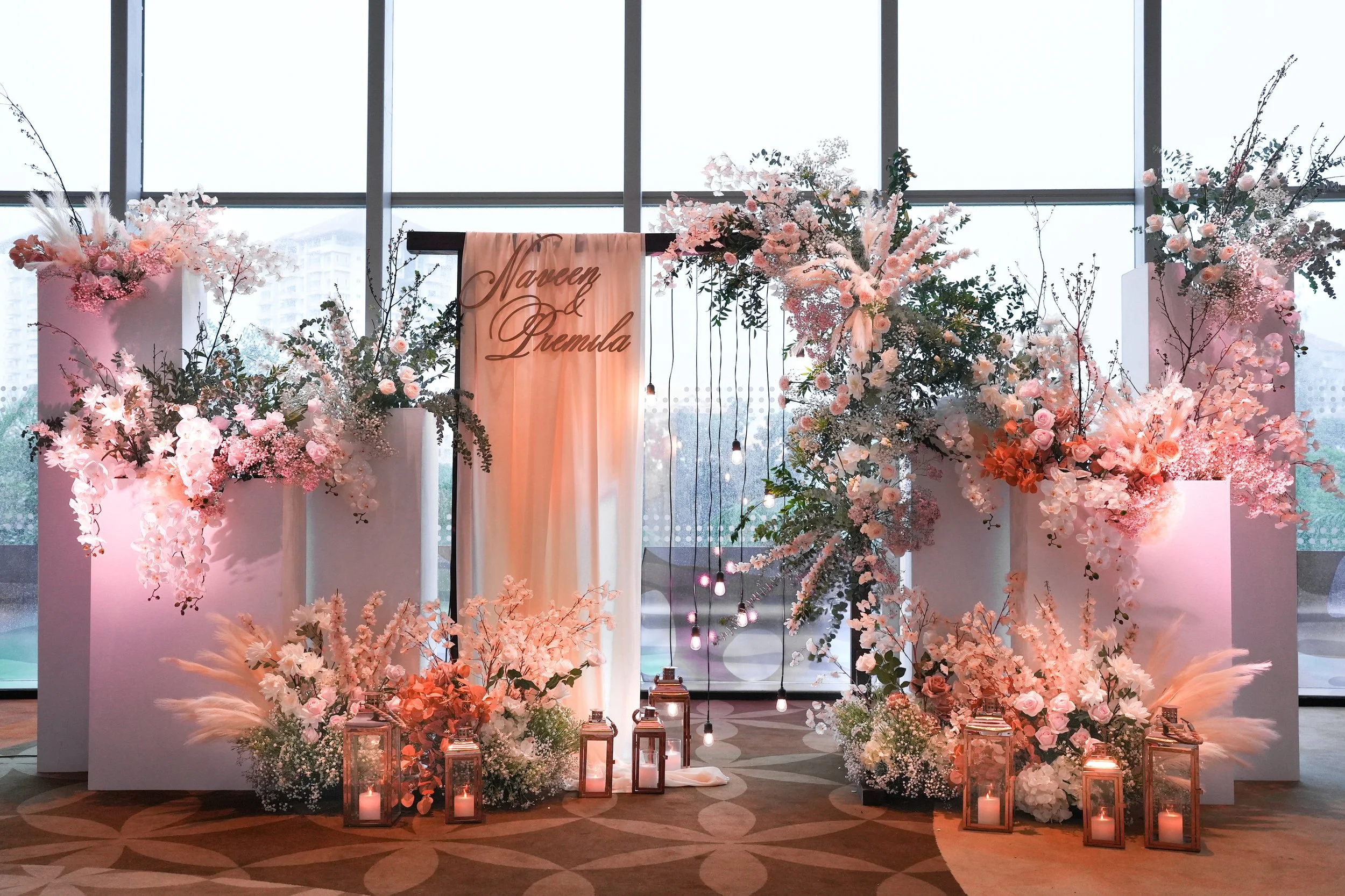 Multi Flower Block Backdrop