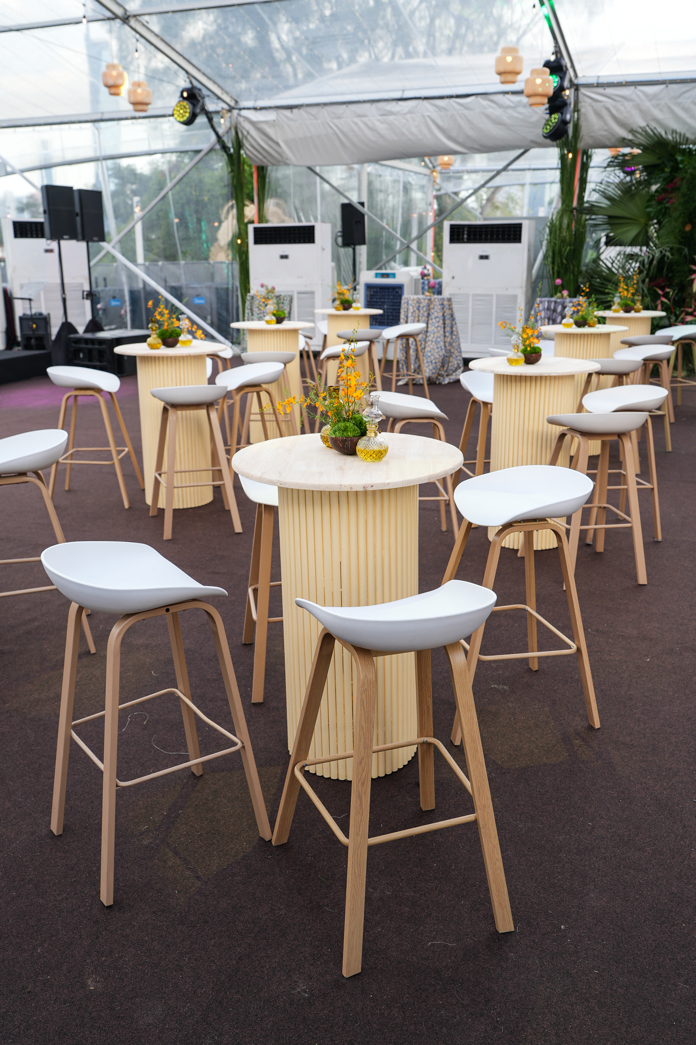 Wooden Fluted Cocktail Table
