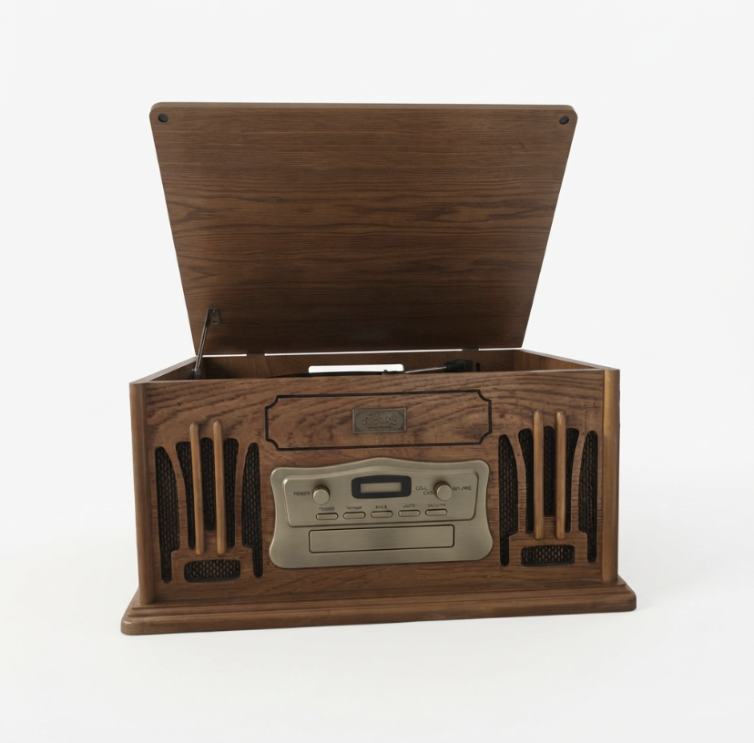Vintage Spirit of St. Louis Radio Turntable, CD, Cassette Player Model
