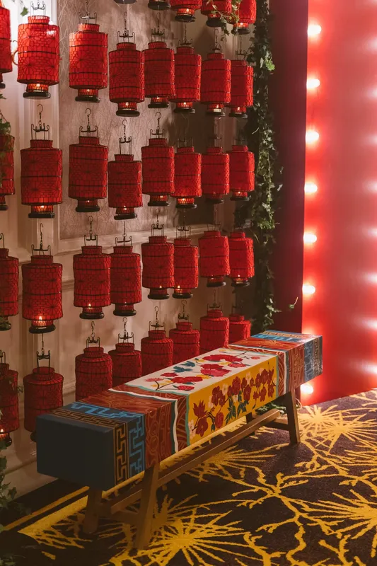 Red Marquee Panel