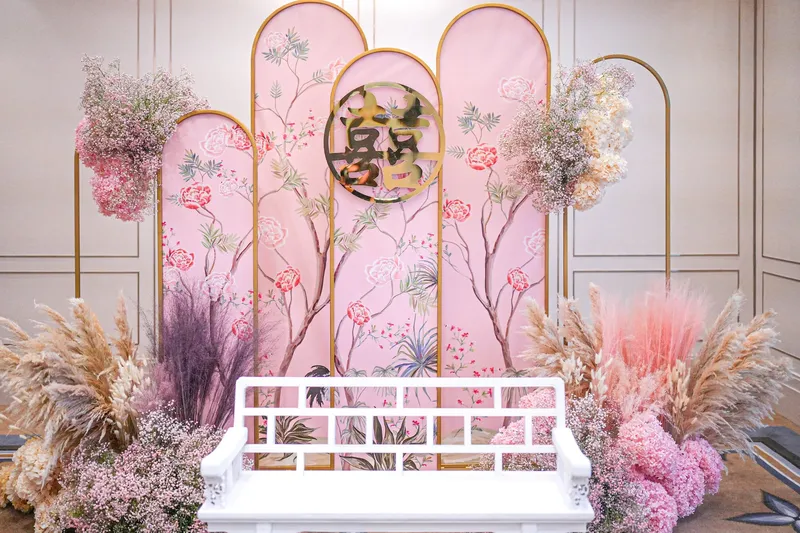 Tea Ceremony Curve Screen Backdrop