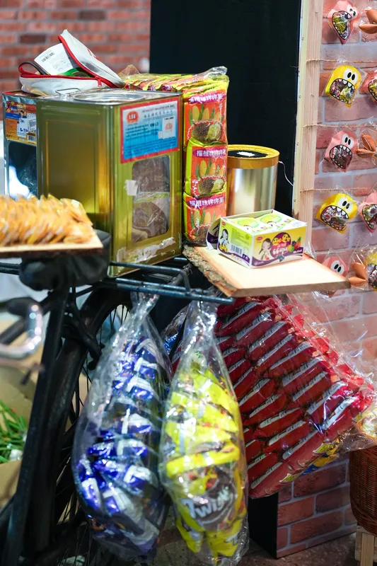 Old School Snack Display Backdrop