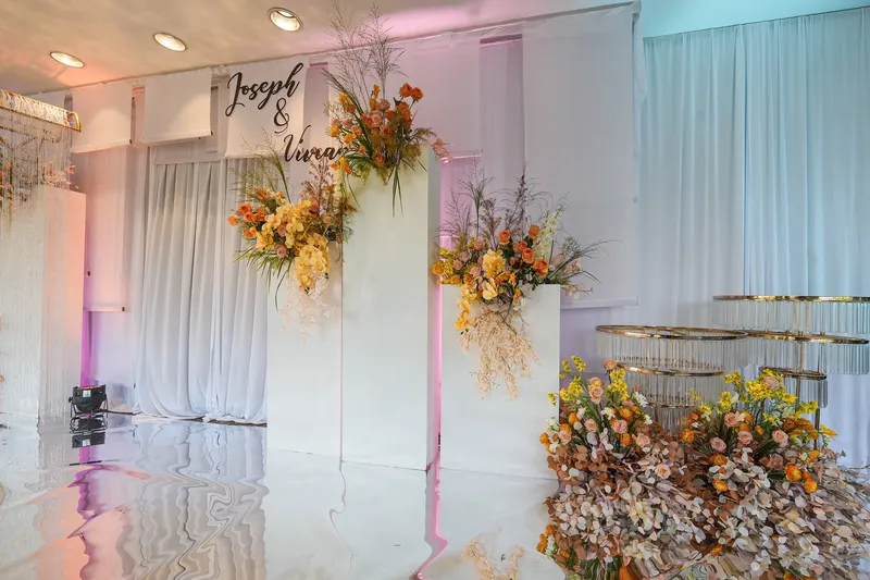 Multi Flower Block Backdrop