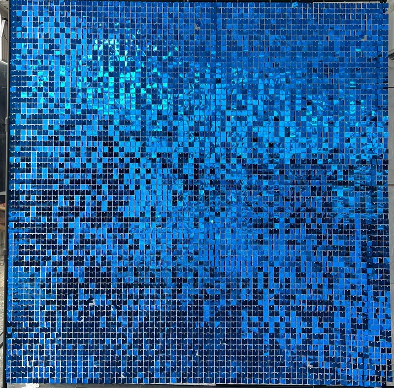 Shimmer Sequin Wall in Blue