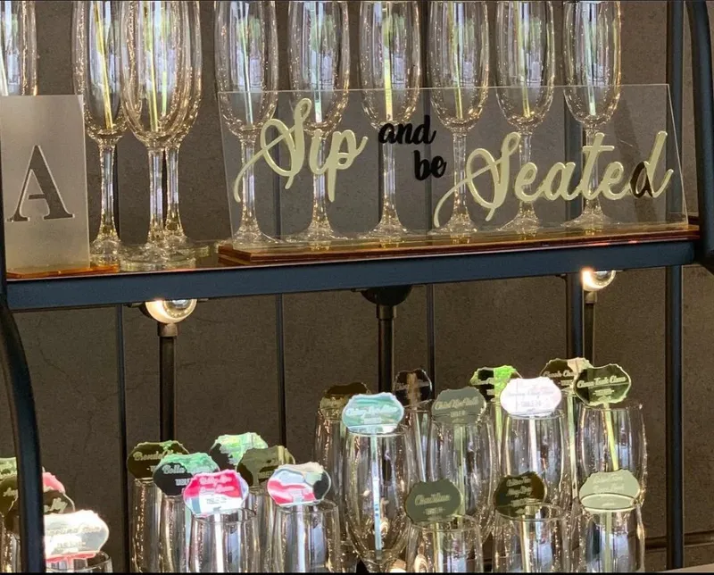 Sip & Be Seated Shelf Bar Back