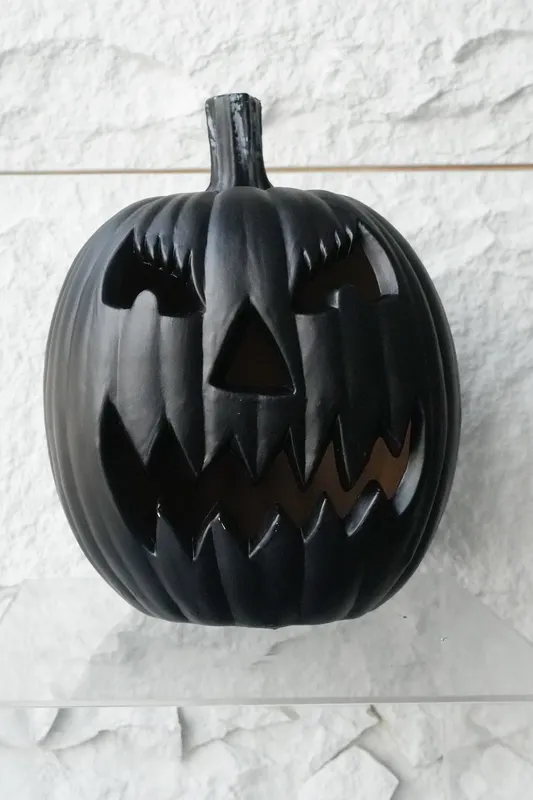 Pumpkin with cut out Face #3 in Black