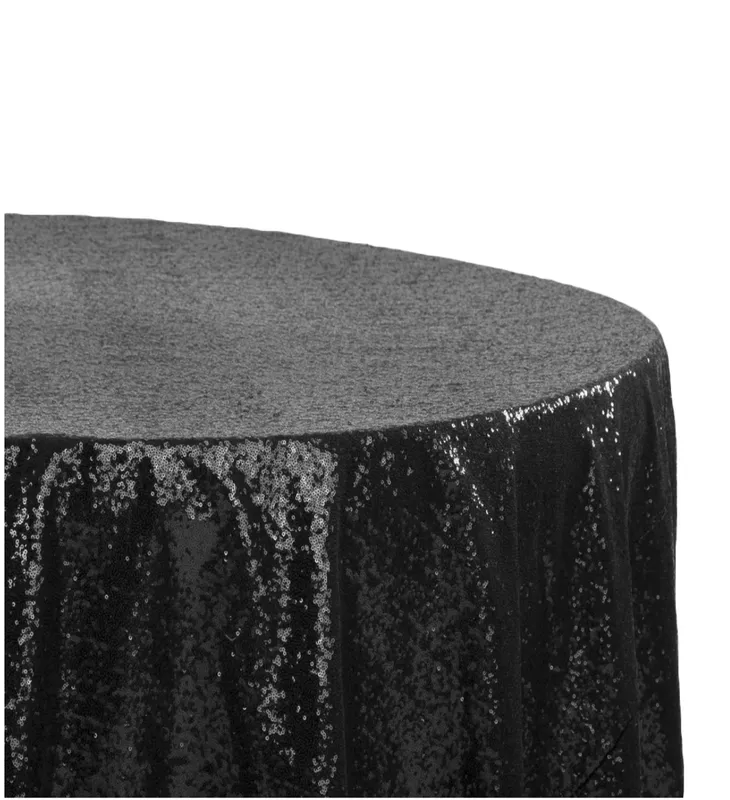 Sequin Tablecloth in Black