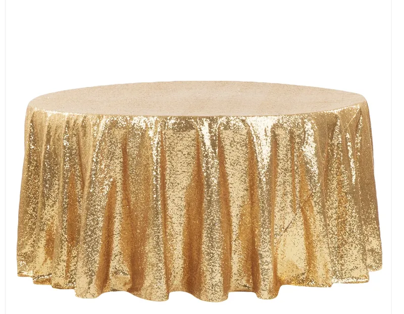 Sequin Tablecloth in Gold