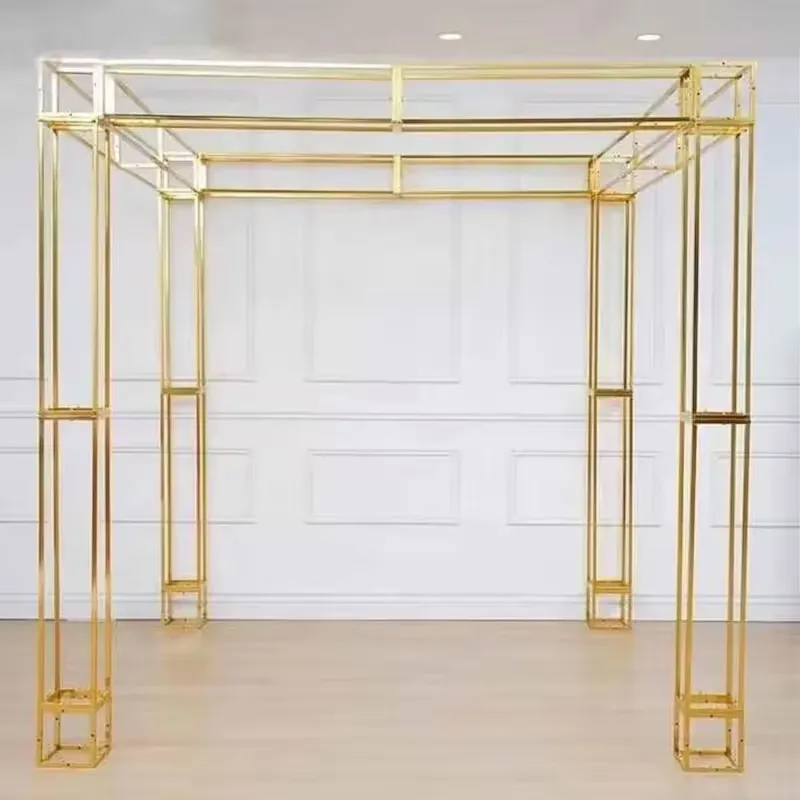 10ft Tall Gold Chrome Gazebo