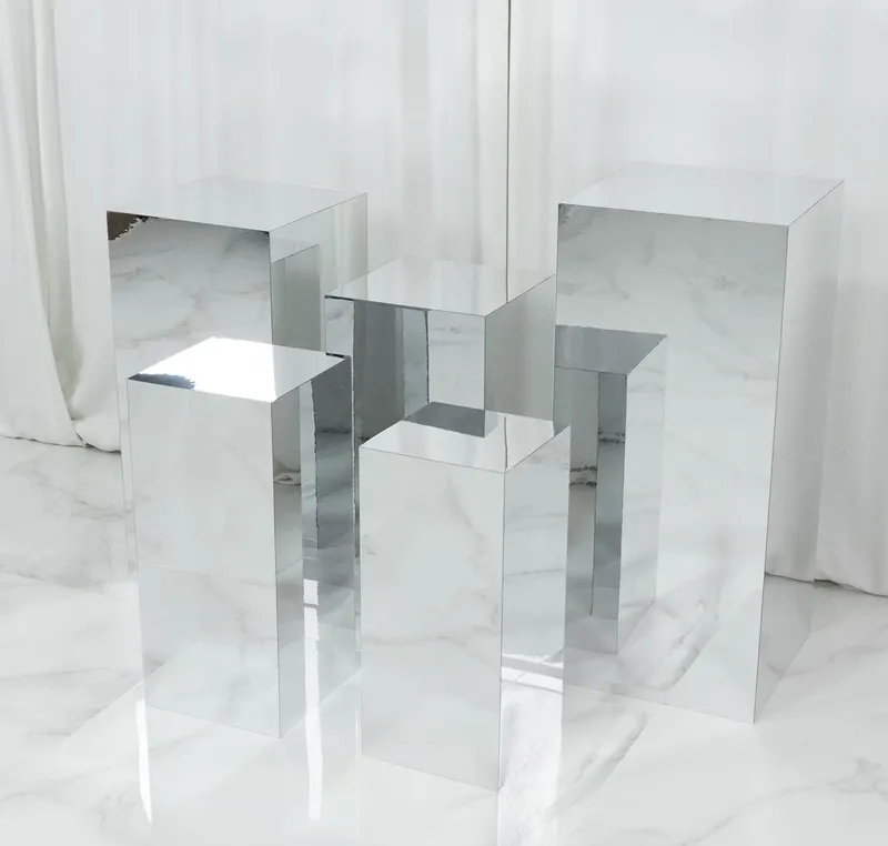 Silver SS Rectangular 5 set Plinth