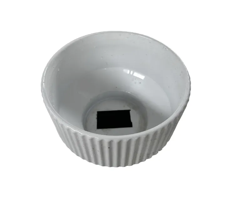 Ribbed Ceramic Vase