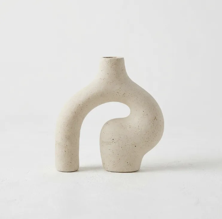 Abstract Looped Arch Ceramic Vase