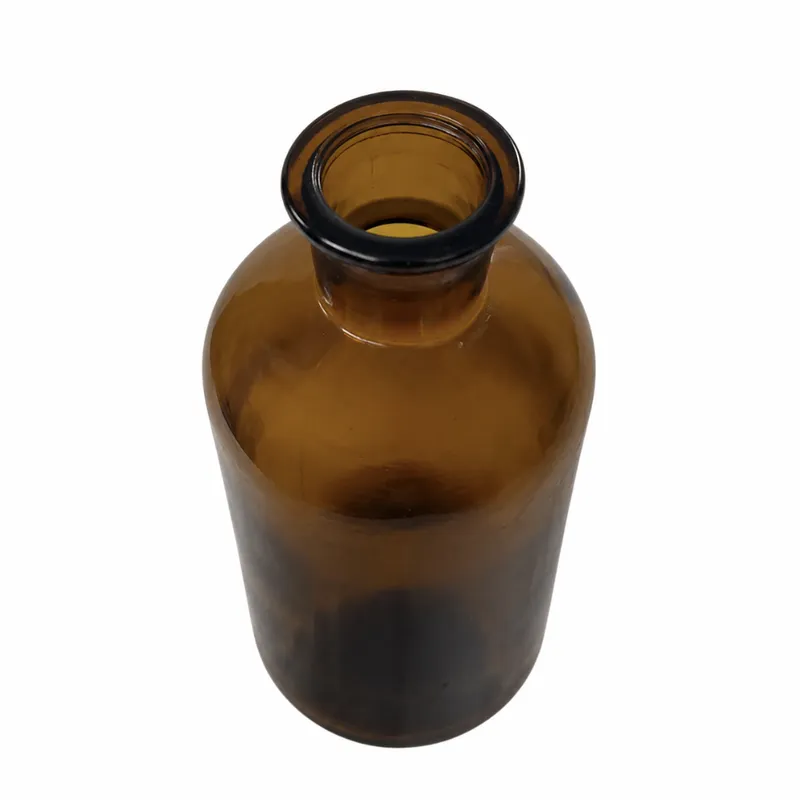 Apothecary Bottle Vase in Amber