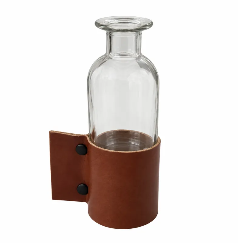Leather Sash Glass Bottle M