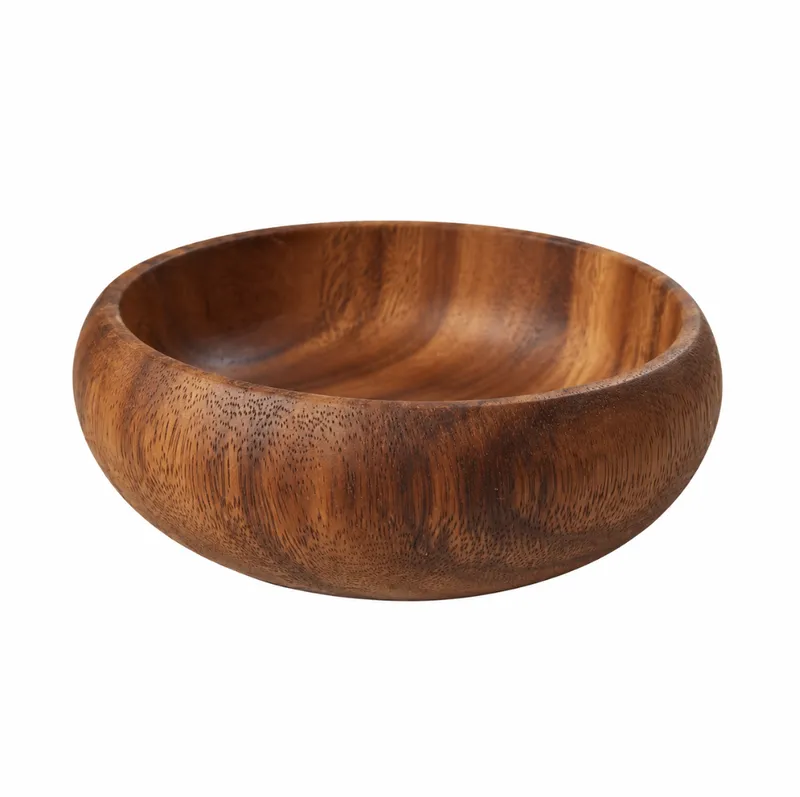 Round Acacia Wooden Bowl
