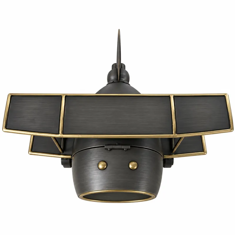 Metal Biplane Clock