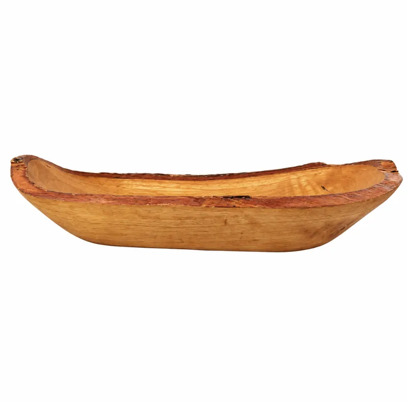 Rustic Wooden Boat Bowl