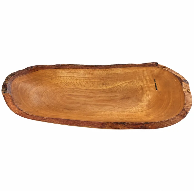 Rustic Wooden Boat Bowl