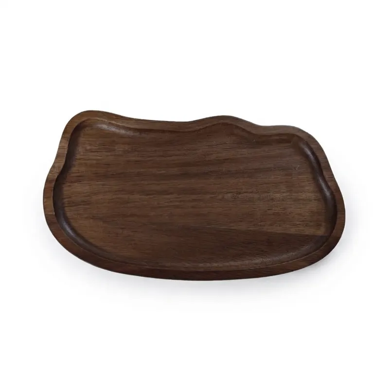Asymmetrical Wood Serving Tray