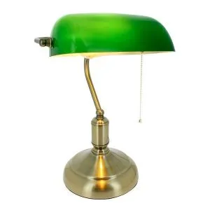 Vintage Banker's Desk Lamp