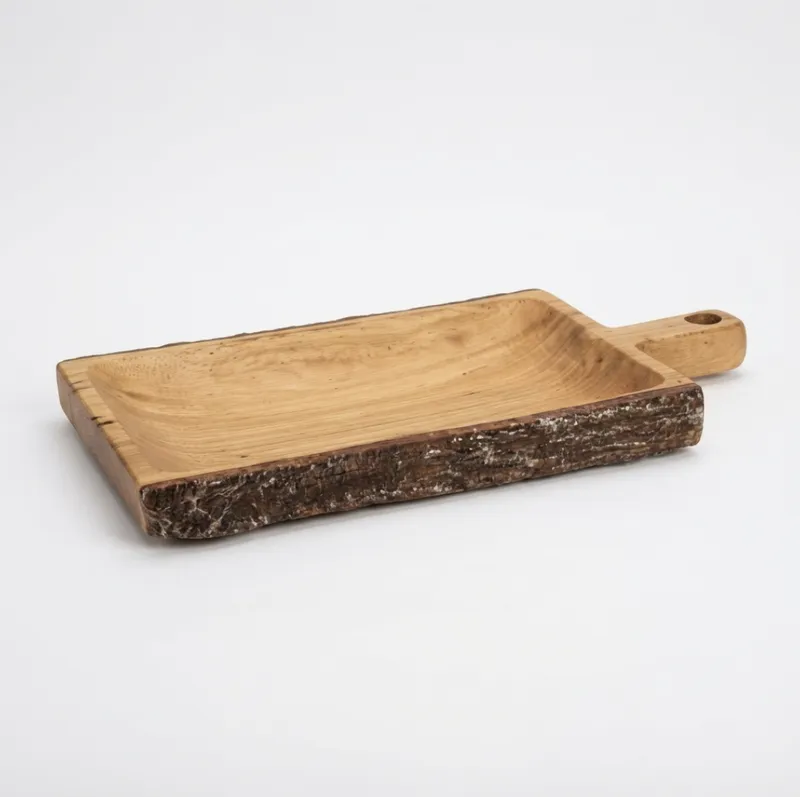 Handcrafted Rustic Wooden Serving Tray