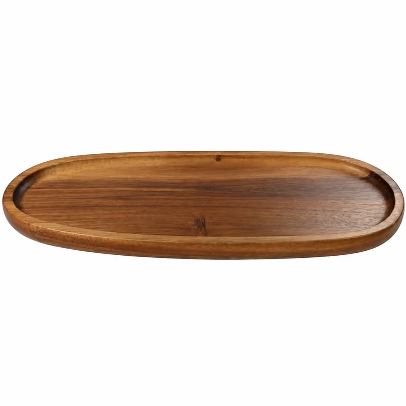 Oval Wooden Serving Tray