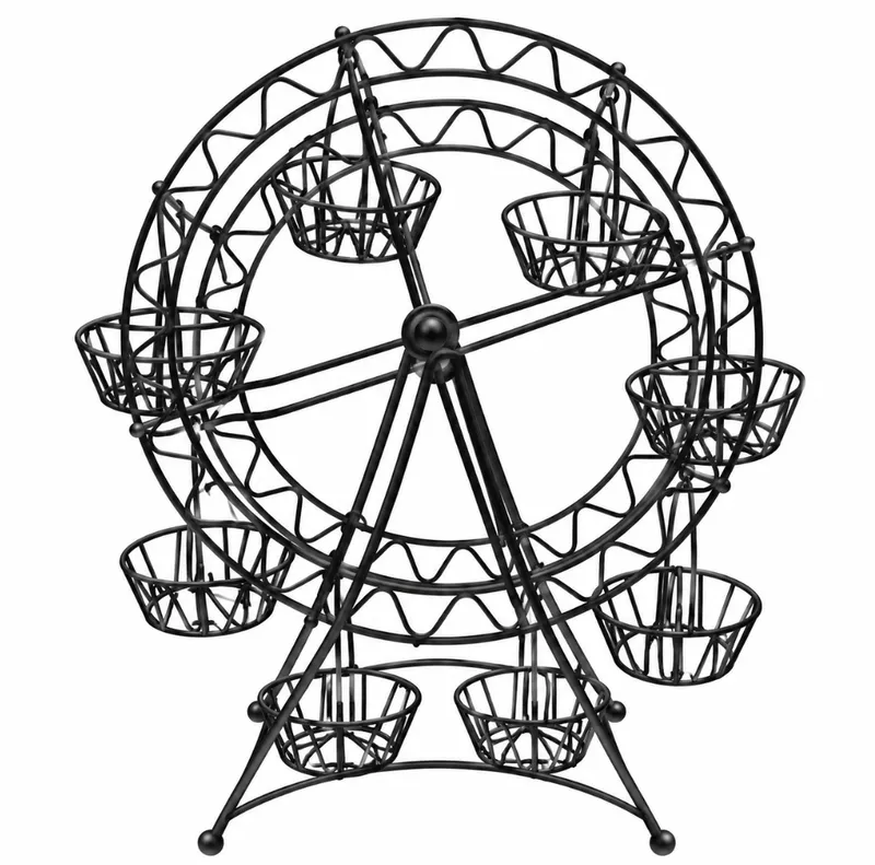 Black metal Ferris Wheel Cupcake Holder