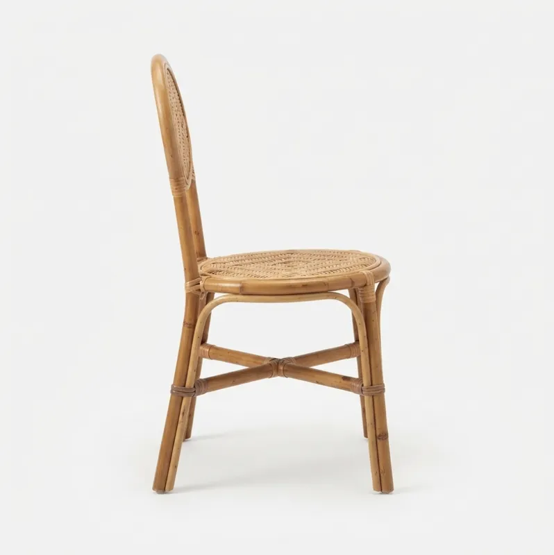Bow Rattan Children Chair