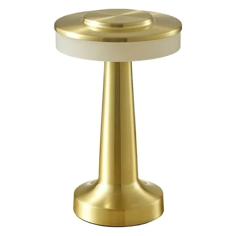 Gold LED Cordless Table Lamp