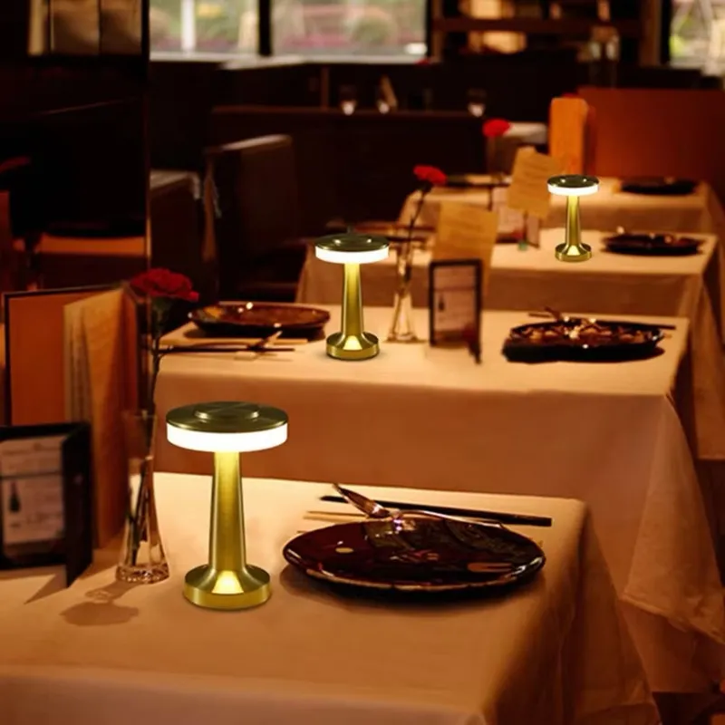 Gold LED Cordless Table Lamp