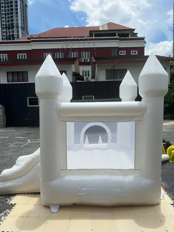 White Bouncy Castle with Ball Pit Type 2