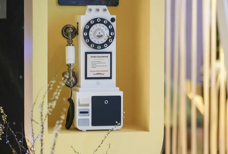 Vintage Audio Guestbook Phone-booth